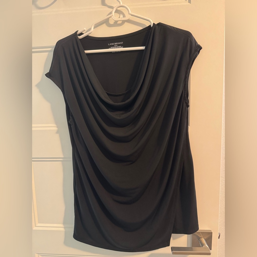 Lane Bryant Classic Black Blouse